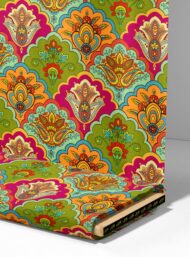 Petal flower style with red,green colors - Image 4