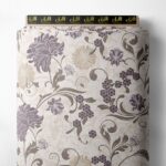 Bloom flower style with purple,grey colors