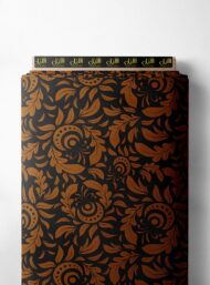 Leaf flower style with brown, black colors