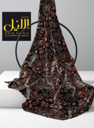 Leaf flower style with black,pink colors - Image 2