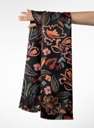 Leaf flower style with black,pink colors - Image 3