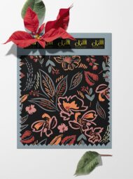Leaf flower style with black,pink colors - Image 6