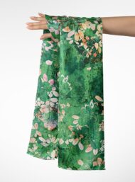 Leaf flower style with green,pink colors - Image 3