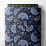 Petal flower style with blue,brown colors