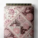 Petal flower style with pink,brown colors