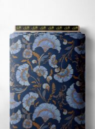 Petal flower style with blue,white colors