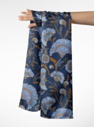 Petal flower style with blue,white colors - Image 3