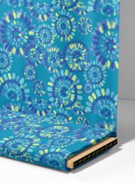 Bloom flower style with blue,green colors - Image 4