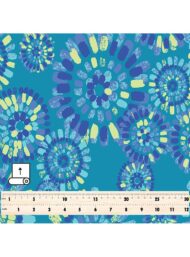 Bloom flower style with blue,green colors - Image 5