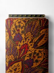 Leaf flower style with orange,red colors