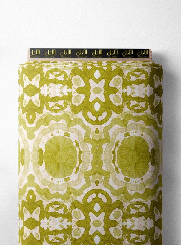 LAI02-0540_1-1.jpg Circle mixed style with green,yellow colors - Image 1