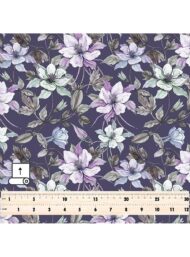 Bloom flower style with purple,white colors - Image 5