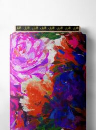 Rose flower style with pink,red colors