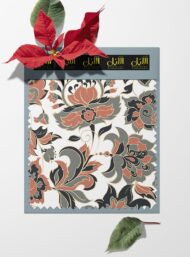 Bloom flower style with black,red colors - Image 6