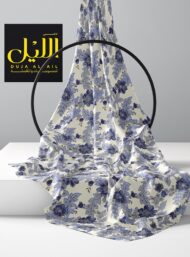 Bloom flower style with blue,white colors - Image 2