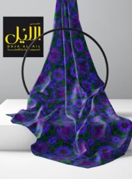 Flower abstract style with purple,green colors - Image 2