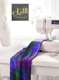 Flower abstract style with purple,green colors - Image 7