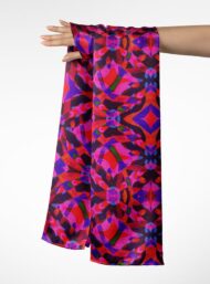 Flower abstract style with red,purple colors - Image 3