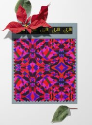Flower abstract style with red,purple colors - Image 6
