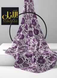 Bloom flower style with purple, white colors - Image 2