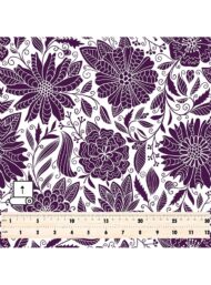 Bloom flower style with purple, white colors - Image 5