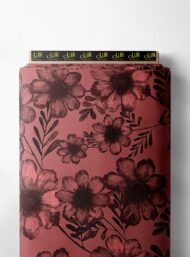 Petal flower style with red,green colors