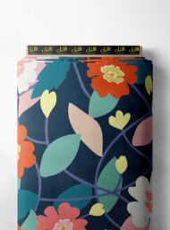 Leaf flower style with red,green colors