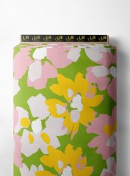 Bloom flower style with pink,yellow colors