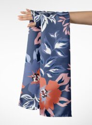 Leaf flower style with pink,blue colors - Image 3