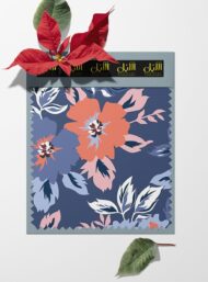 Leaf flower style with pink,blue colors - Image 6