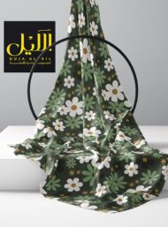 Petal flower style with green,white colors - Image 2