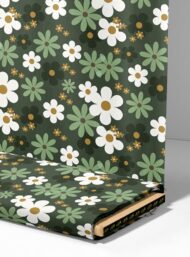 Petal flower style with green,white colors - Image 4