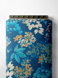 Leaf flower style with blue,green colors