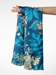 Leaf flower style with blue,green colors - Image 3