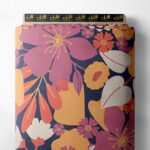 Petal flower style with pink,purple colors