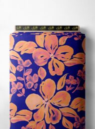 Bloom flower style with pink,orange colors