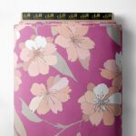 Petal flower style with pink,white colors