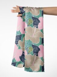 Leaf flower style with pink,green colors - Image 3