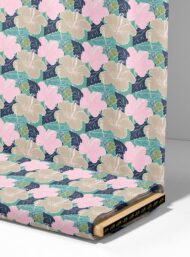 Leaf flower style with pink,green colors - Image 4