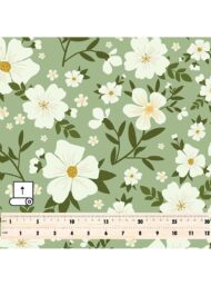 Bloom flower style with green,white colors - Image 5