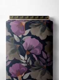 Bloom flower style with purple,grey colors