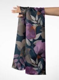 Bloom flower style with purple,grey colors - Image 3