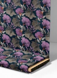 Bloom flower style with purple,grey colors - Image 4