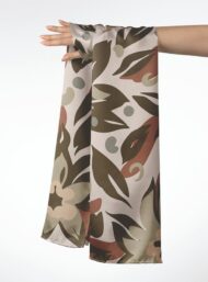 Leaf flower style with brown,green colors - Image 3