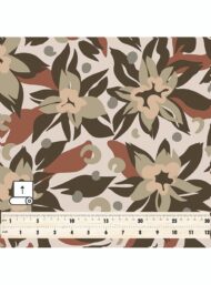 Leaf flower style with brown,green colors - Image 5