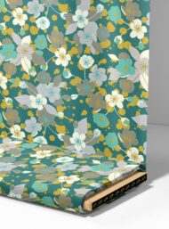 Bloom flower style with white,blue colors - Image 4