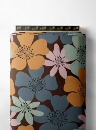 Petal flower style with brown,orange colors