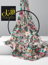 Leaf flower style with pink,green colors - Image 2