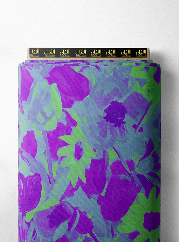 LAI02-0589_1-1.jpg Bloom flower style with purple, green colors - Image 1