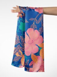 Leaf flower style with pink,green colors - Image 3